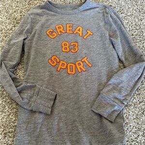 JCrewLong Sleeve Shirt with Orange Print